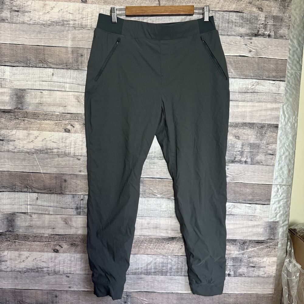 Eddie Bauer First Ascent Womens Gray Fleece Lined Jogger Pants Sz 8 Hiking Warm